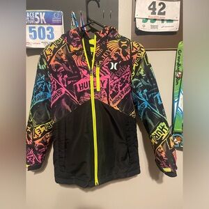 Hurley Big Boys Printed Snow Board Jacket
